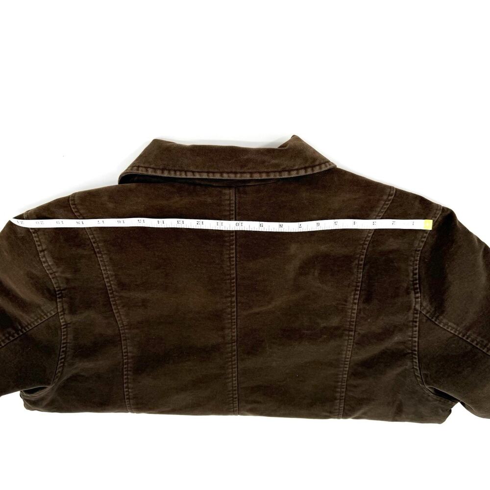 Eddie Bauer Men’s XLT Brown Brushed Cotton Zip Jacket Lined Workwear Outdoors - Picture 13 of 13